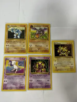 Vintage Pokemon WOTC Lot 50 Cards Base Fossil Jungle Rocket 1st Edition MP-DMG - Image 4