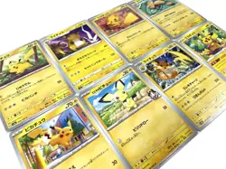 Pokemon Card Game Japanese Pichu Pikachu Raichu 8 Card Lot Evolution Set TCG JP - Image 1