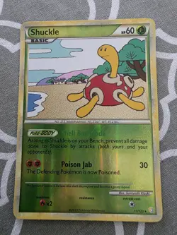 Shuckle 1/132 Heartgold / Soulsilver - Cosmos Holo Rare Pokemon Card - Image 1