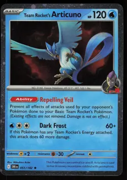TEAM ROCKET'S ARTICUNO 051/182 PROMO MISCELLANEOUS CARDS & PRODUCTS POKEMON NM/M - Image 1