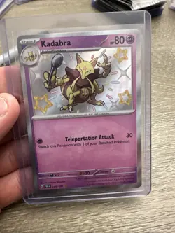 Pokemon Kadabra Card 149/091 Shiny Holo Rare, Sv: Paldean Fates - Image 1