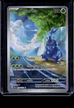Pokemon Card Heracross 194/193 Paldea Evolved Holo Illustration Rare - Image 1