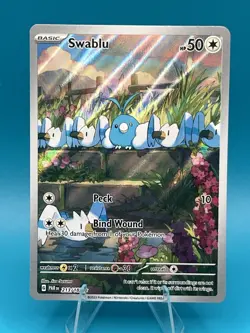 Swablu 213/182 Sv04: Paradox Rift Illustration Rare Pokemon card MINT - Image 1