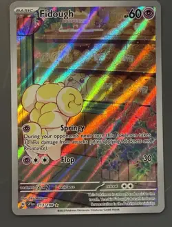 Pokemon TCG Fidough Scarlet & Violet Illustration Rare Card 213/198 - Image 1