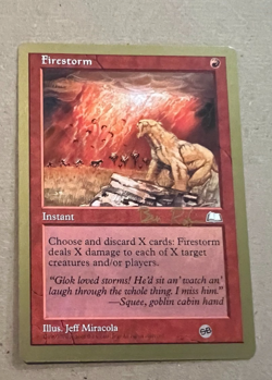 Firestorm - Championship Deck - MTG - Magic the Gathering - SB - 1998 - Image 2