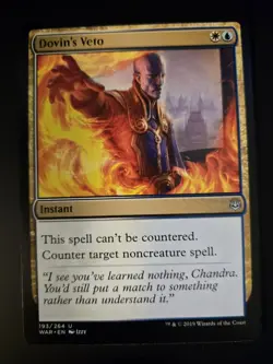 Dovin's Veto NM War of the Spark MTG FREE SHIPPING - Image 1