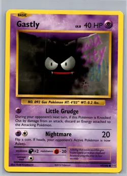 Pokemon Gastly- 47/108 - Non-Holo - XY Evolutions - Near Mint 4 Lot - Image 1