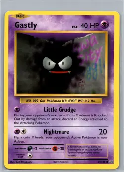 Pokemon Gastly- 47/108 - Non-Holo - XY Evolutions - Near Mint 4 Lot - Image 3