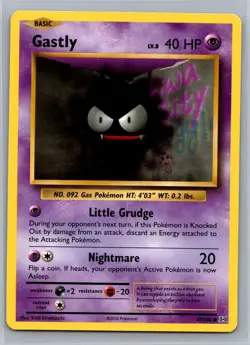 Pokemon Gastly- 47/108 - Non-Holo - XY Evolutions - Near Mint 4 Lot - Image 5