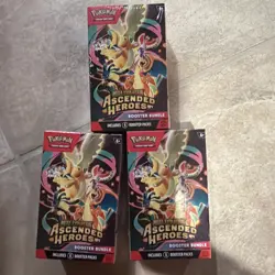 (3) Pokemon TCG: Ascended Heroes Booster Bundles - 18 packs - Image 1