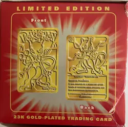 Pokemon Toys - Burger King Gold-Plated Card - MEWTWO (Pokeball Unopened - Image 3