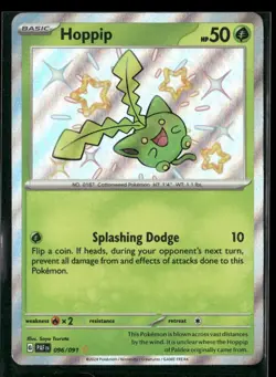 Hoppip 096/091 Shiny Rare Paldean Fates Pokemon NM/M - Image 1
