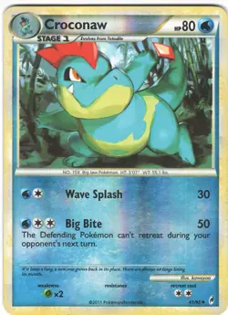 Croconaw 41/95 UC Call of Legends Pokemon Reverse Holo HP - Image 1