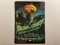 MTG Commander Duskmourn Promo ARCHON OF CRUELTY Showcase Foil NM (BIN) - Image 1