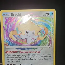 Pokemon TCG Jirachi Amazing Rare Holo 119/185 Swsh04 Vivid Voltage Card - Image 3