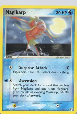 Magikarp 67/112 EX FireRed & LeafGreen Non-Holo Pokemon Card TCG - Image 1