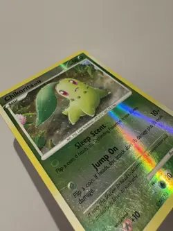 Chikorita - 77/123 - Pokemon Mysterious Treaures Reverse Holo Rare LP - Image 3