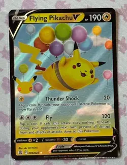 Pokemon TCG Flying Pikachu V Celebrations Holo Ultra Rare Card 006/025 NM - Image 2