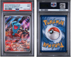 Team Rocket's Wobbuffet 203 Pokemon Center PSA 9 - Destined Rivals - Image 1