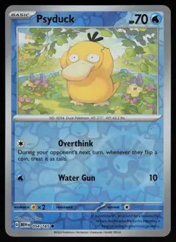 PSYDUCK 054/165 COMMON 151 POKEMON REVERSE HOLO NM/M - Image 1