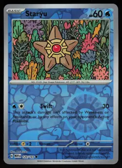 STARYU 120/165 COMMON 151 POKEMON REVERSE HOLO NM/M - Image 1