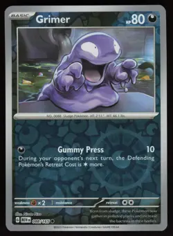 GRIMER 088/165 COMMON 151 POKEMON REVERSE HOLO NM/M - Image 1