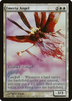 Emeria Angel 35 DCI Promo Foil Full Art MTG Near Mint - Image 1