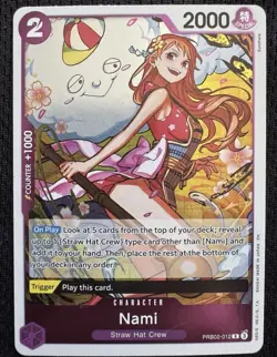 Nami PRB02-012 Rare One Piece English NM - Image 1