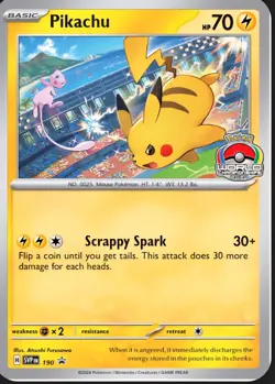 Pikachu SVP 190 World Championships 2024 Scarlet & Violet Promo Cards - Image 1