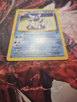 Gold W Wartortle 63/130 Base Set 2 WoTC Magazine Promo Pokemon Card Rare MP - Image 5