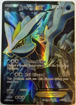 Pokemon Kyurem EX Full Art Ultra Rare Holo Next Destinies 96/99 Card - Image 1