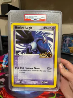 Shadow Lugia Jumbo Promo XD Gale of Darkness Card PSA 8 pop 10 - Image 1