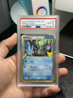 PSA 10 Mimikyu Holo Celebrations Collection Promo SWSH136 GEM MINT Graded Card - Image 1