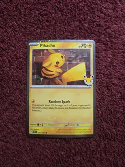 2026 Pokemon Pikachu Stamped Pokemon Day 30th Anniversary Promo Card 051/162 - Image 1