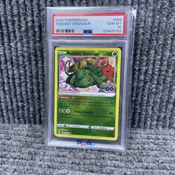 2022 Pokemon Go #004/078 Radiant Venusaur PSA 10 - Image 1