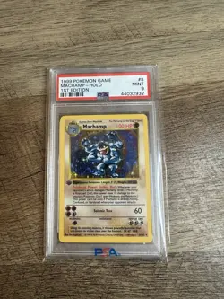 Pokemon TCG Machamp Holo Rare 1st Edition Shadowless PSA 9! - Image 1