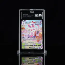 2021 POKEMON SWORD & SHIELD EVOLVING SKIES SECRET FULL ART/SYLVEON VMAX TAG 10 - Image 1