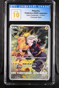 ⚡ CGC 10 PRISTINE Pikachu 073/071 CHR Dark Phantasma S10a Japanese Pokemon 2022 - Image 1