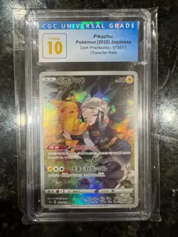 ⚡ CGC 10 PRISTINE Pikachu 073/071 CHR Dark Phantasma S10a Japanese Pokemon 2022 - Image 3