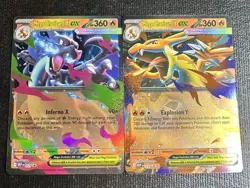 Mega Charizard X and Y EX 030 & 029 Promo Pokemon TCG - Image 1
