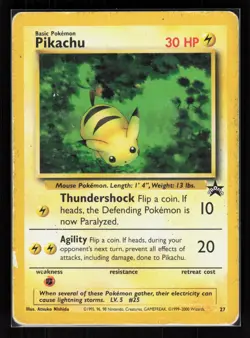 Pikachu (27) Promo Pokemon WoTC Promo 27/53 HP - Image 1
