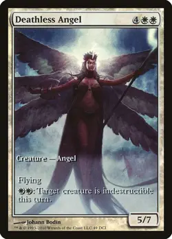 Deathless Angel 49 DCI Promo Foil Full Art MTG Lightly Played - Image 1