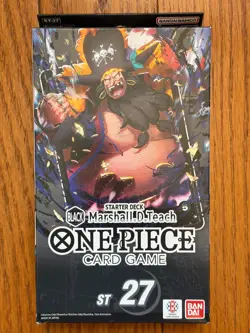 Bandai One Piece Card Game Starter Deck Marshall D. Teach ST-27 English 50 Cards - Image 1