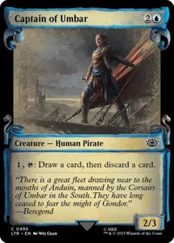 Captain of Umbar (Showcase Scrolls) - Near Mint MTG - Image 1