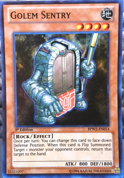 Golem Sentry - BPW2-EN014 1st Edition Super Rare YuGiOh TCG Card - Image 1