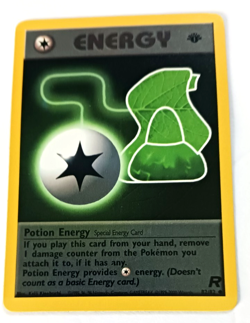 Team Rocket First Edition Potion Energy Vintage Pokemon Card NM Condition - Image 3