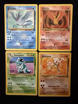 Lot of Rare Non-holo Vintage Pokemon Cards MP - Image 1