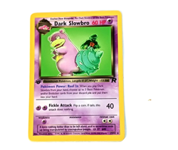 Team Rocket First Edition Dark Slowbro Vintage Pokemon Card NH NM Condition - Image 1