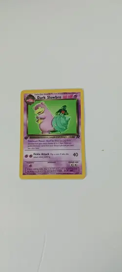 Team Rocket First Edition Dark Slowbro Vintage Pokemon Card NH NM Condition - Image 5