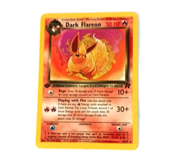 Team Rocket First Edition Dark Flareon Vintage Pokemon Card NM Condition - Image 1